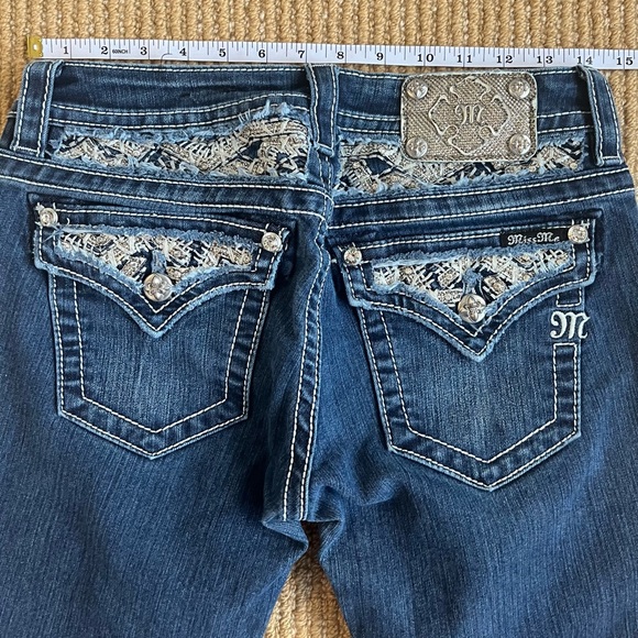 Miss Me Womens Signature Boot Size 27 JE81788R Low rise Stretch Denim Jeans - Picture 10 of 11